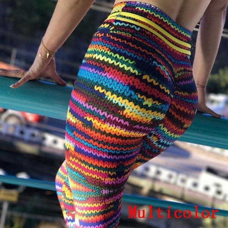High Waist Print Fitness Sport Leggings