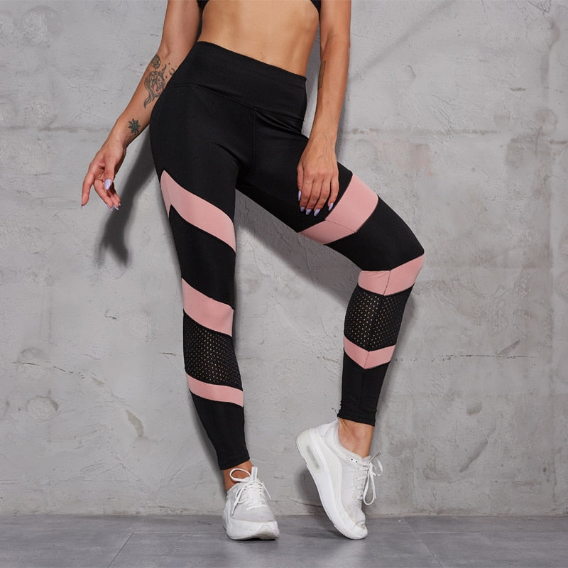 High Waist Hollow Out Fitness Pants