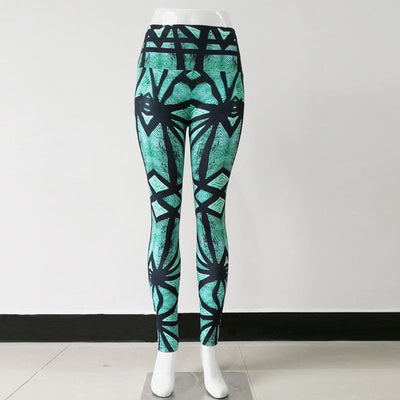 Elastic Print Sport Leggings