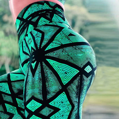 Elastic Print Sport Leggings