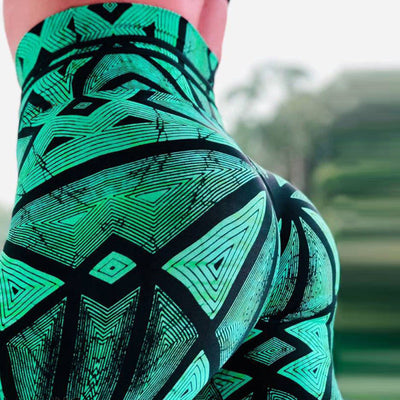 Elastic Print Sport Leggings