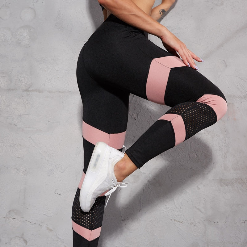 High Waist Hollow Out Fitness Pants