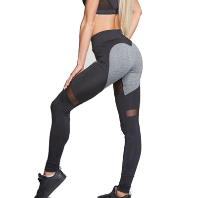 Mesh Patchwork Yoga Pants