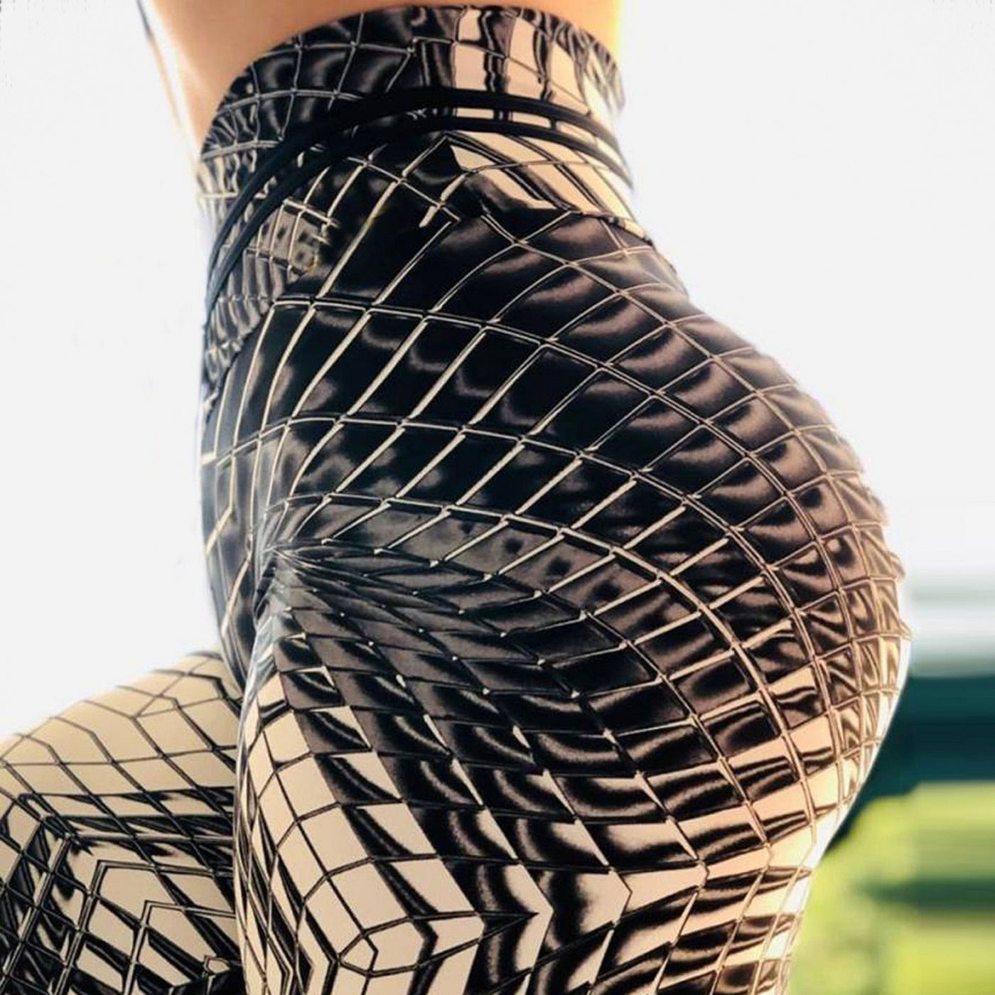 Printed Slim Tights Running Pants