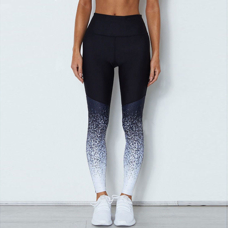 Print Patchwork Sport Leggings