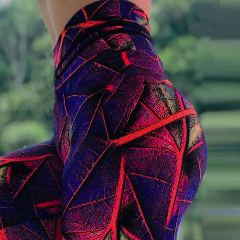 Printed Slim Tights Running Pants