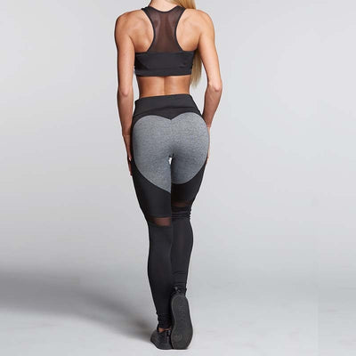 Mesh Patchwork Yoga Pants