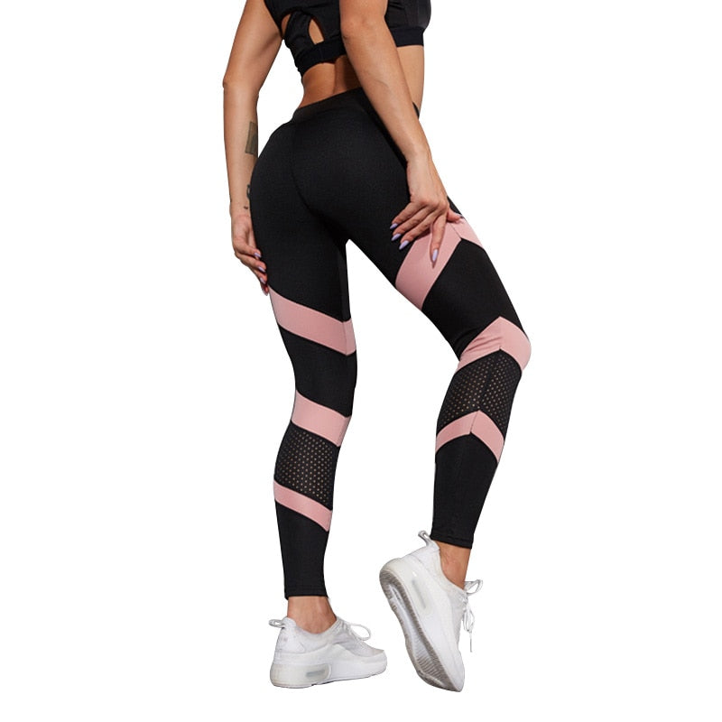High Waist Hollow Out Fitness Pants