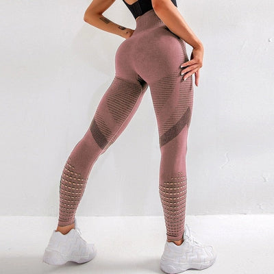 Hollow Out Breathable Yoga Pants